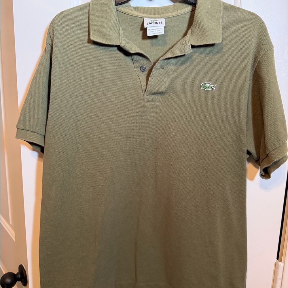 Lacoste Olive Polo Shirt for Men